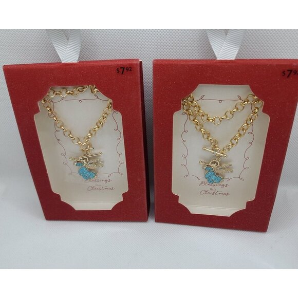 Holiday Time Christmas Fashion Jewelry Goldtone/Silvertone Bracelets Pins 12 Pcs - Picture 10 of 14